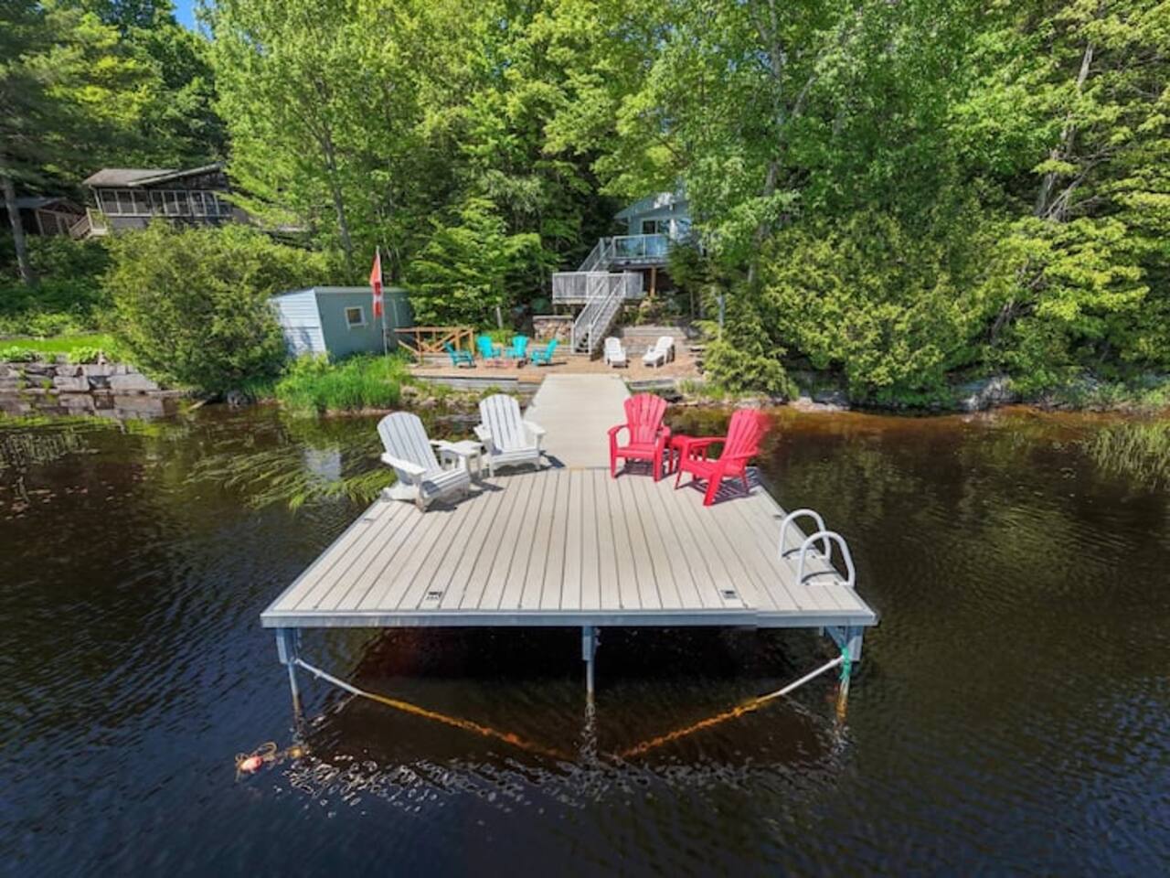 Lake of Bays Waterfront Muskoka | Dock & Fire Pit