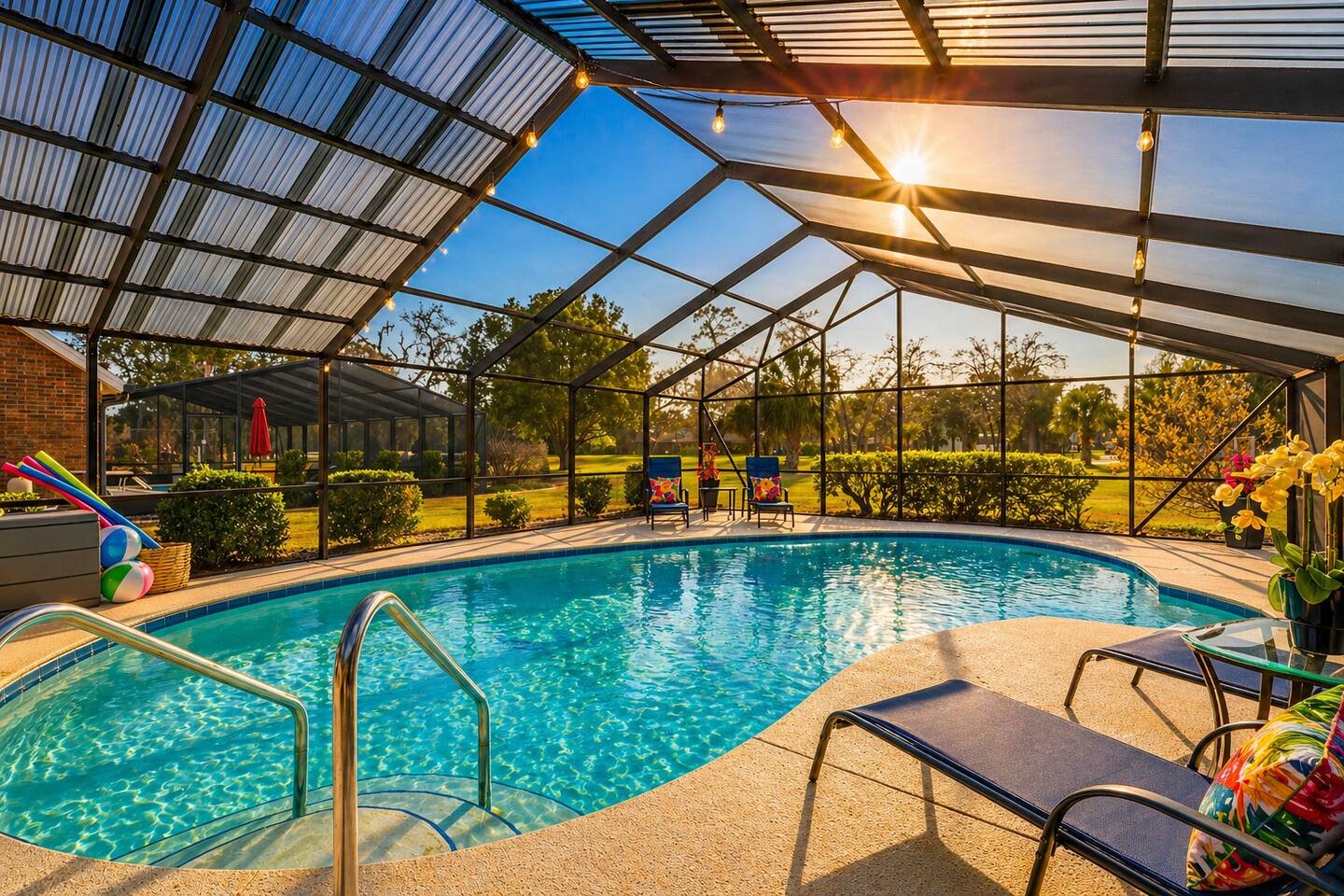 Family Pool House • Sleeps 8 • Space to Relax