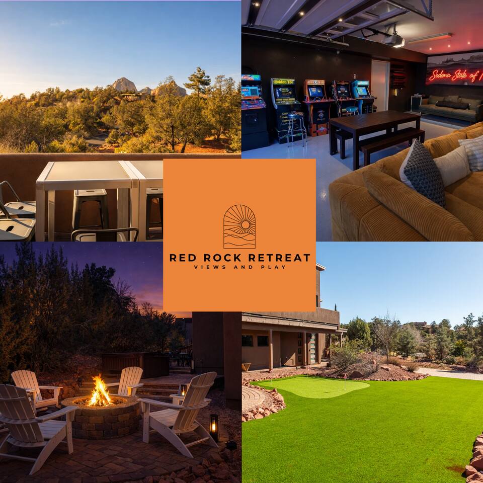 Red Rock Retreat: Golf, Arcade, Hot Tub, Fire Pit