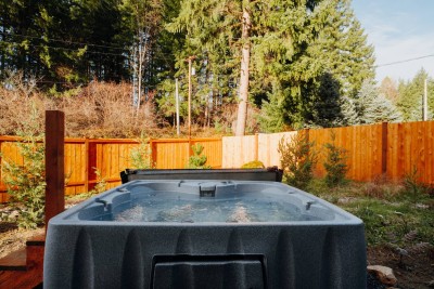 Hot tub area