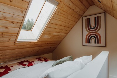 Sleeping loft with skylight