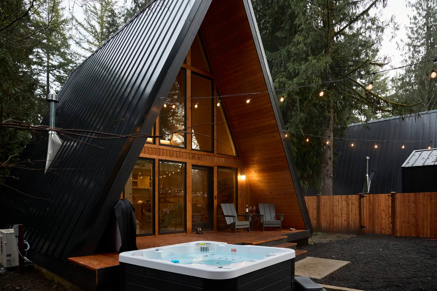 Camp Gifford A-frame exterior