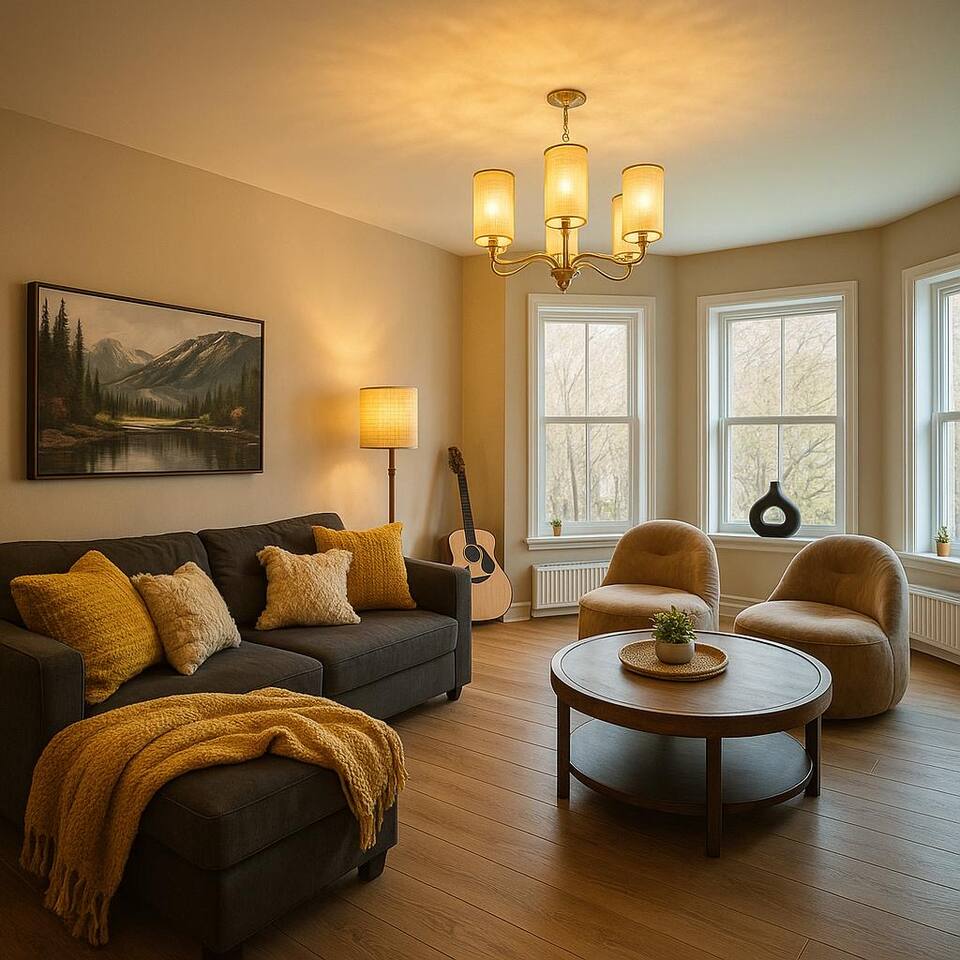 Muskoka Stay in Downtown Huntsville with Firepit
