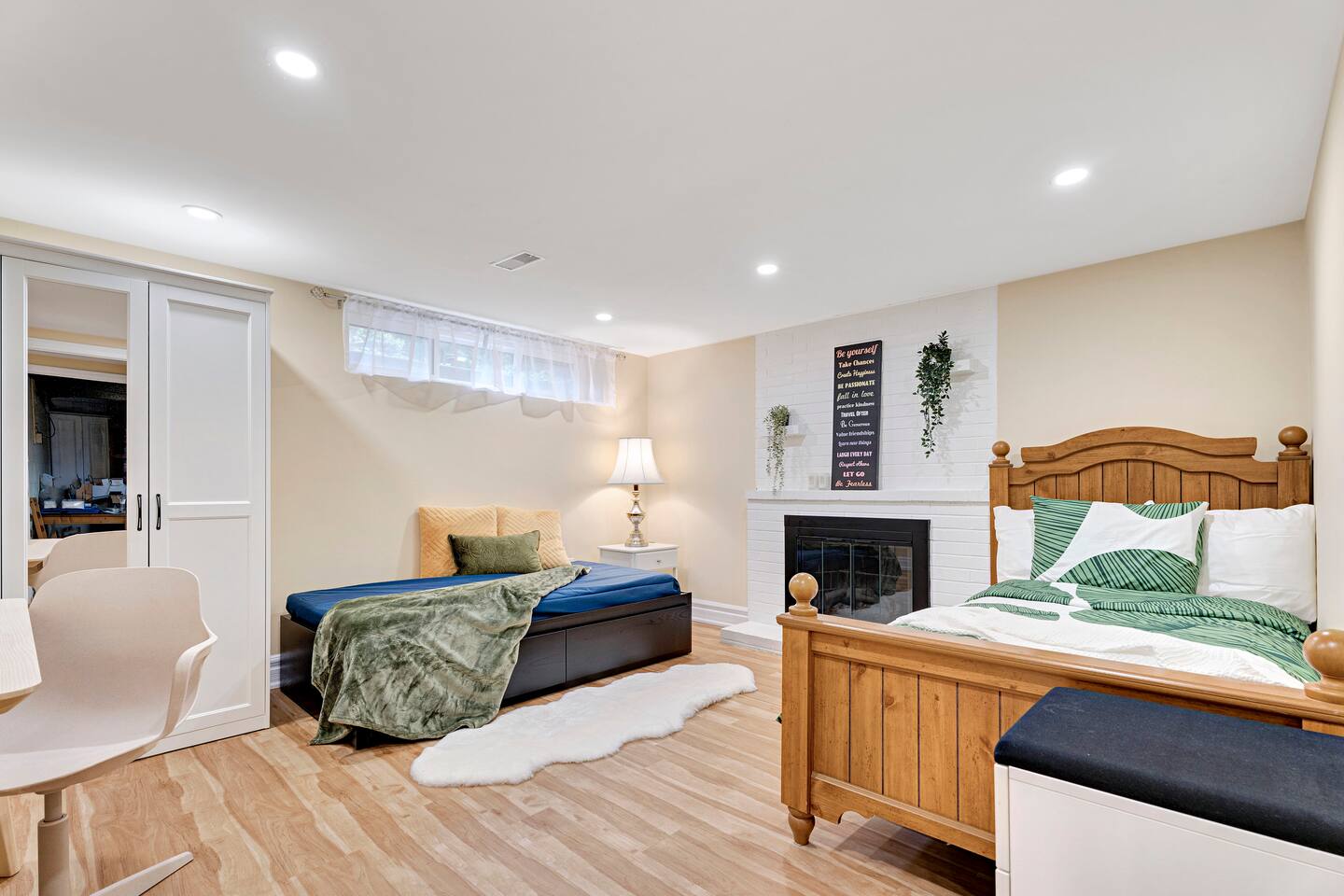 Cosy Toronto Room with Fireplace | Near Airport