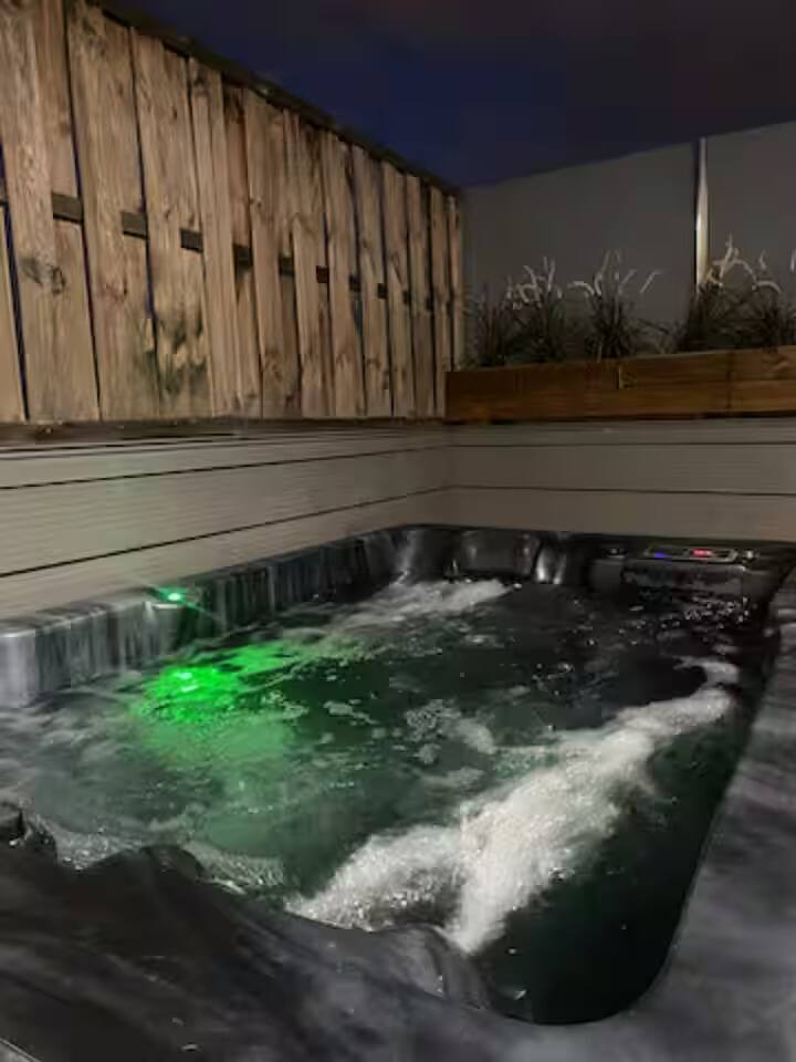 Íntima y exclusiva cabaña en ático con jacuzzi