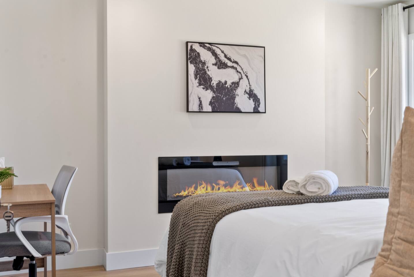 Alpha Home • Designer Room with Fireplace