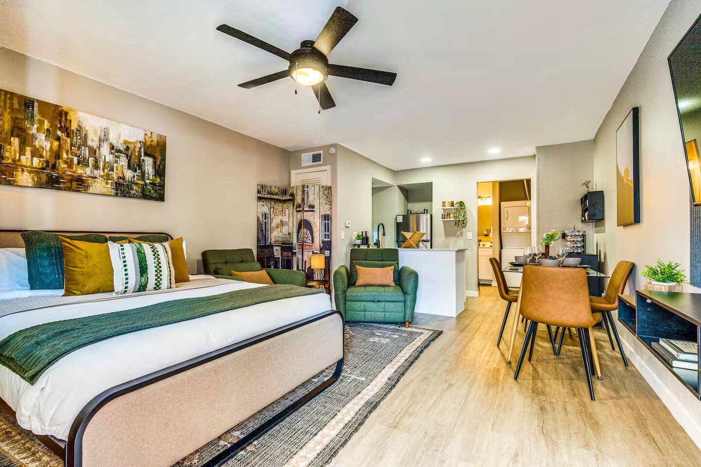 Cozy Modern Studio Apartment –Comfort for 3 in ATX