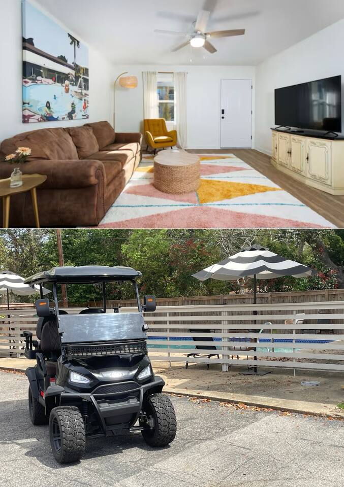FREE Golf Cart with 5-Night Stay @The Funky Oasis!