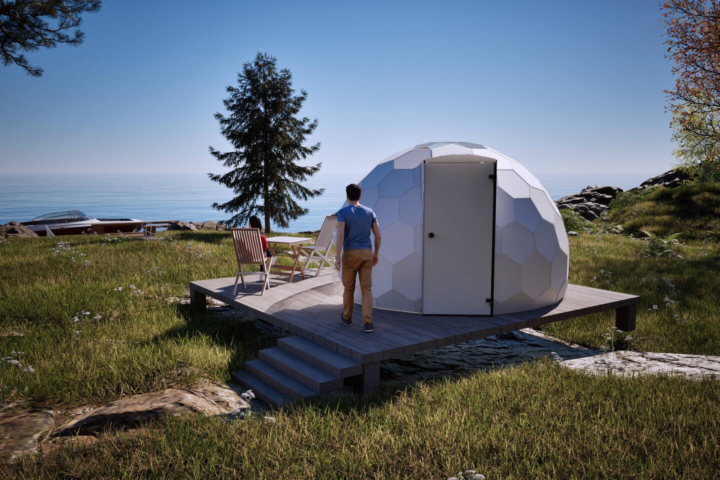 Aries | Black Lake Glamping Dome