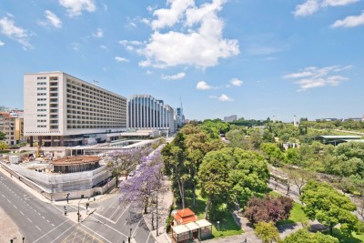 View from the balcony of the Ritz Hotel and Eduardo VII park.