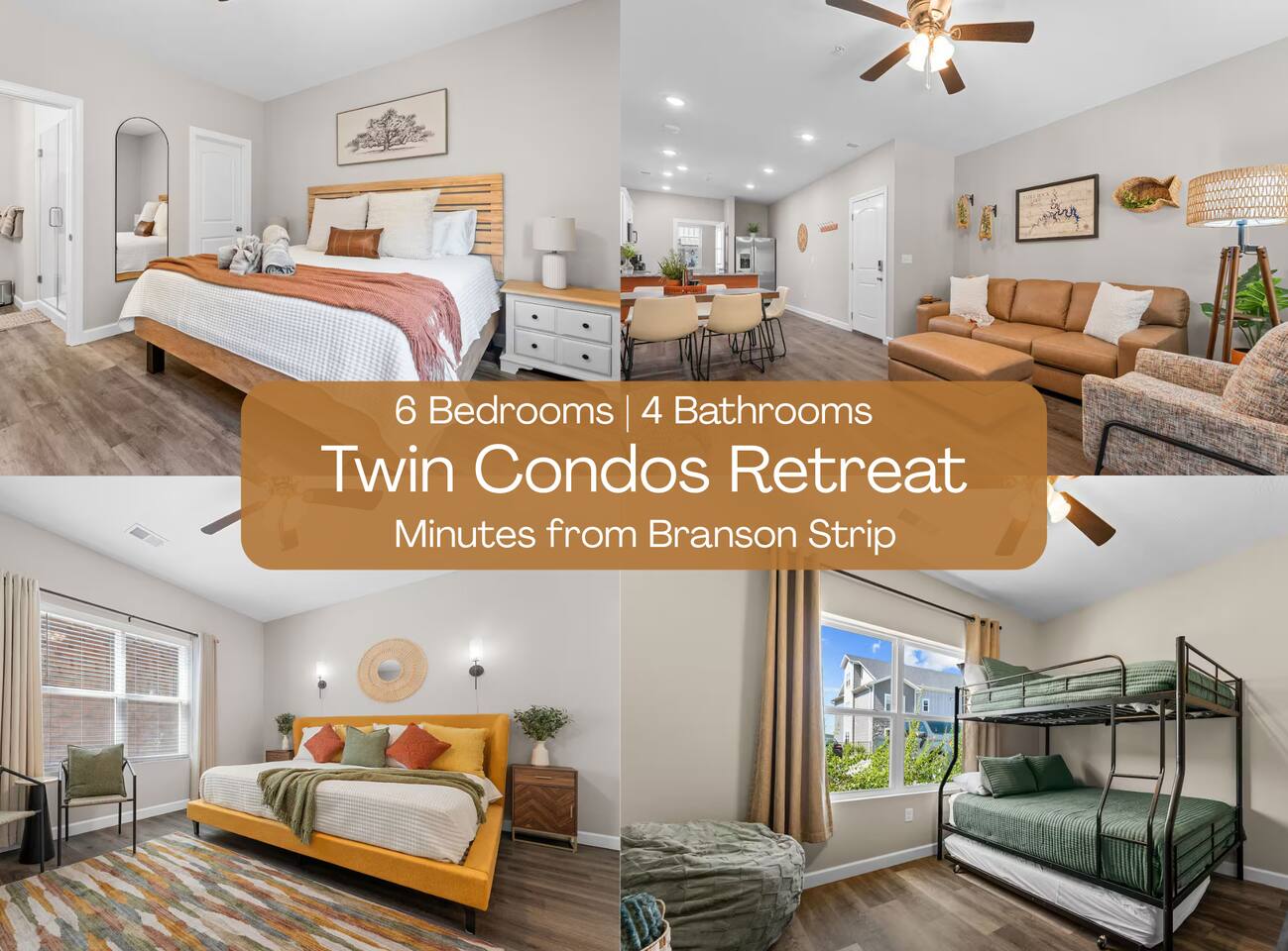 NEW! 6BR | 2 Condos | Sleeps 16| No Stairs