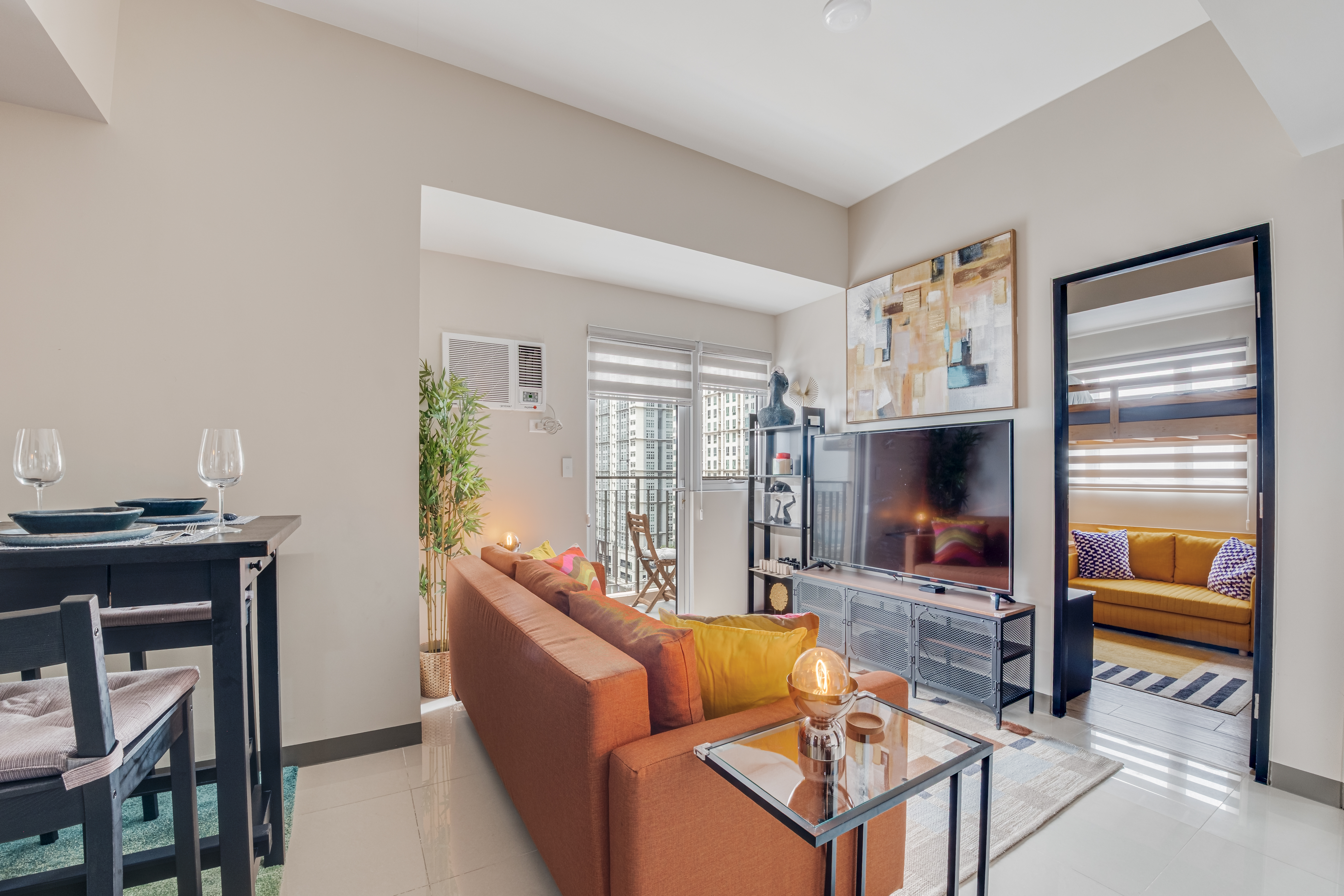 Spacious 2BR Makati Condo | MRT | WiFi + Washer