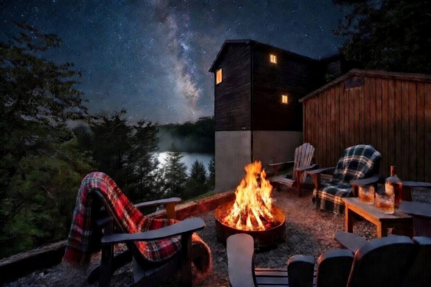 Lakefront Cabin! Hot Tub, Game Rm, Beautiful View!