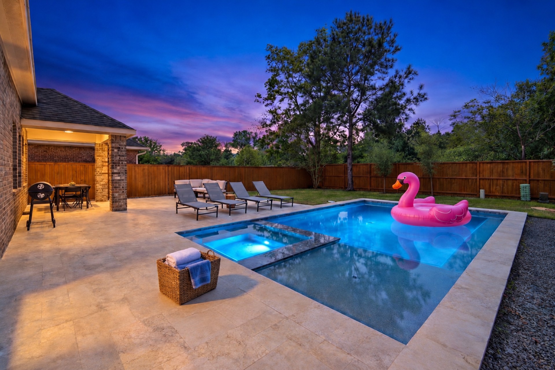 4 Bdr Pool & Spa Retreat in The Woodlands, TX.