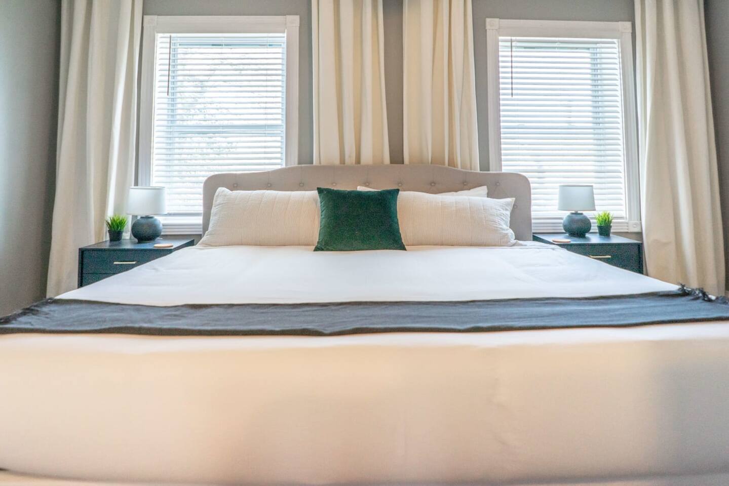 One last shot of the king bed in the master bedroom