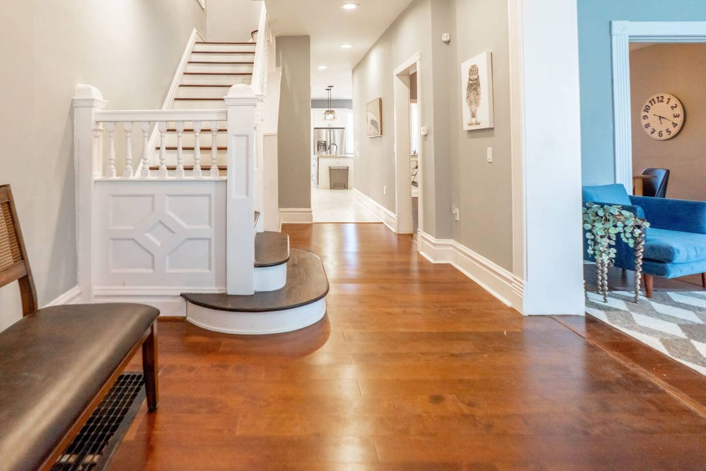 Enter into the stunning foyer that sets the tone for the rest of the stylish, luxury home