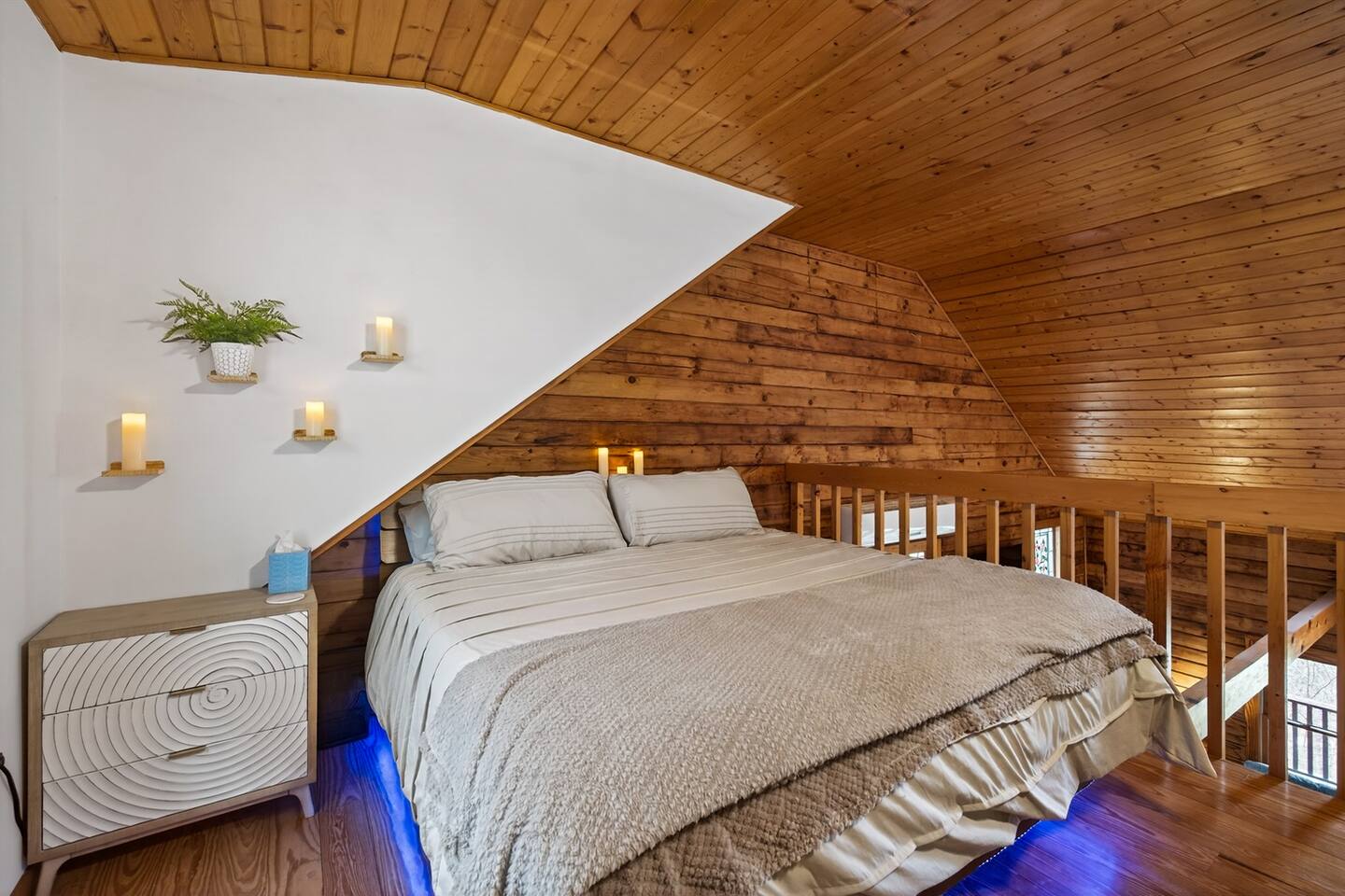 Luxury feel when you sink into your king size bed.