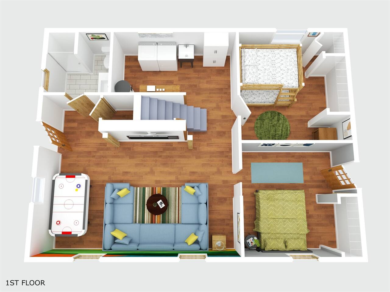 Downstairs