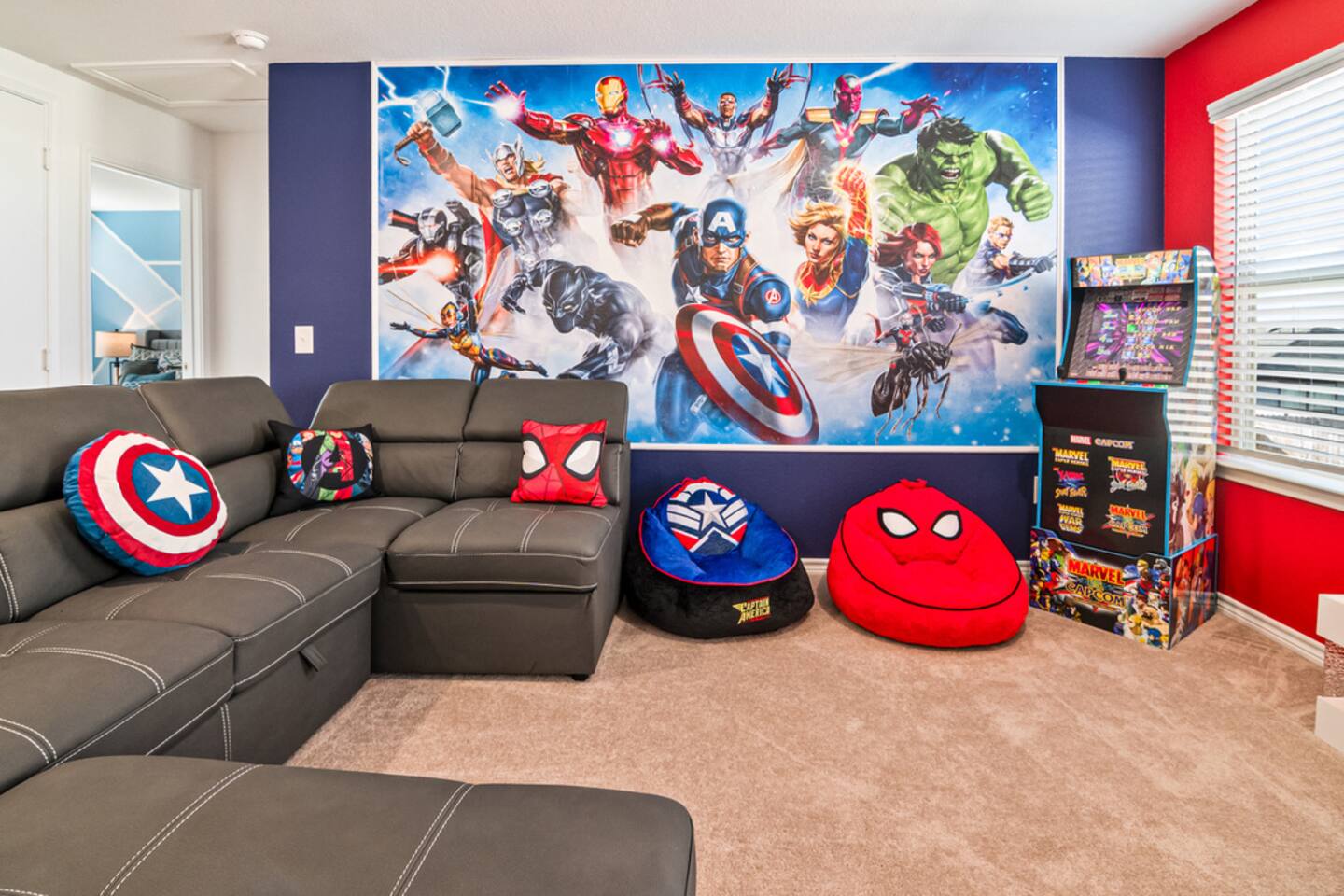 Marvel TV-Room | NASA Bedroom | Game Room