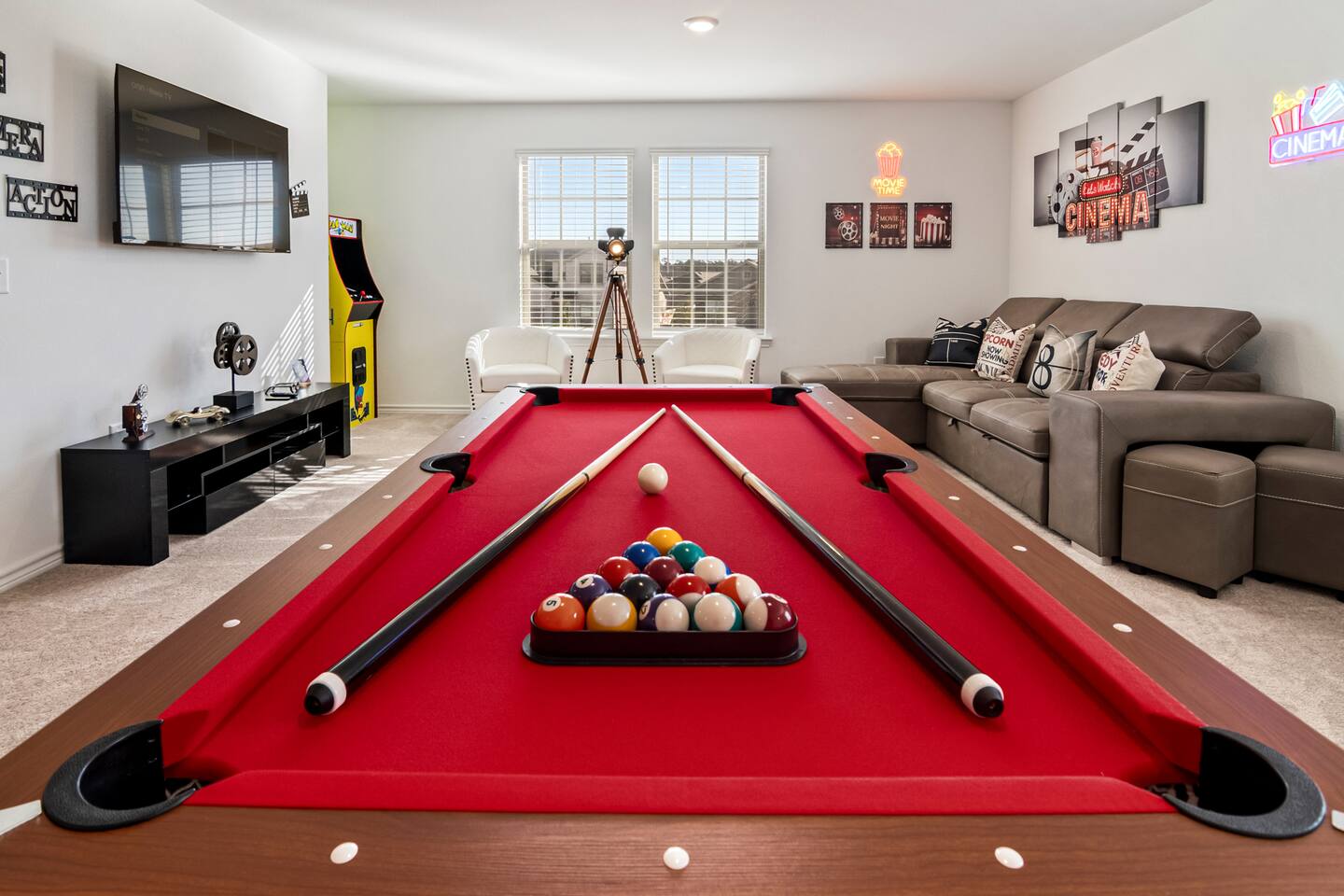 Arcade Game Room | Sports Bedr | Firepit Backyard