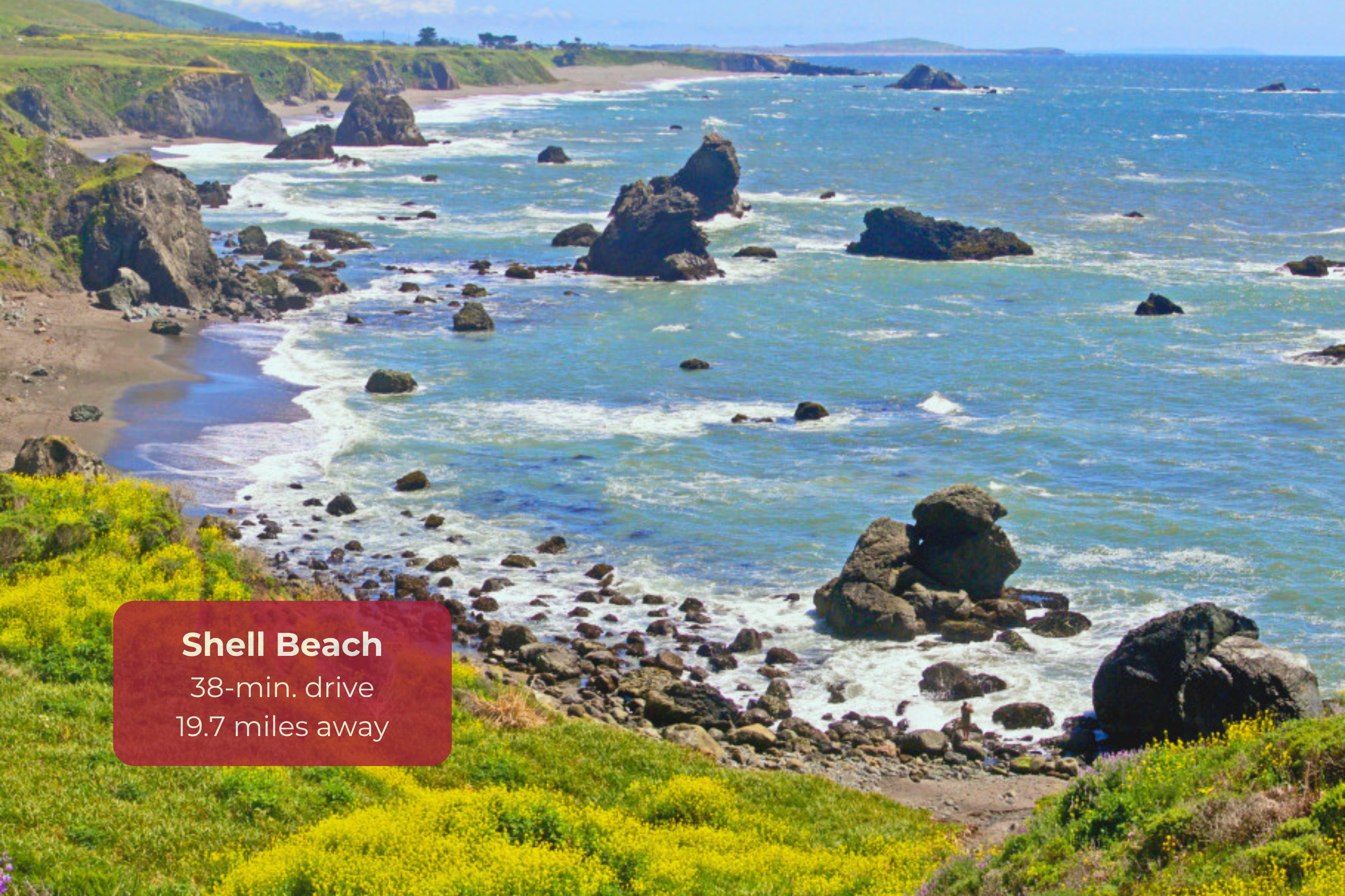 Scenic Shell Beach just 38 minutes away with stunning cliffs and ocean views