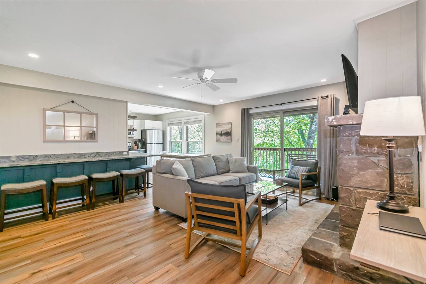 Ample living room space