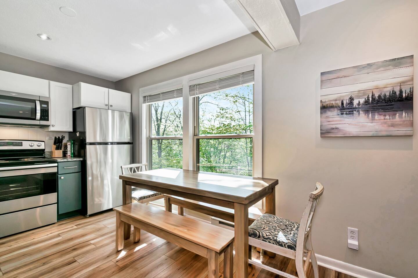 Dining table seats 8