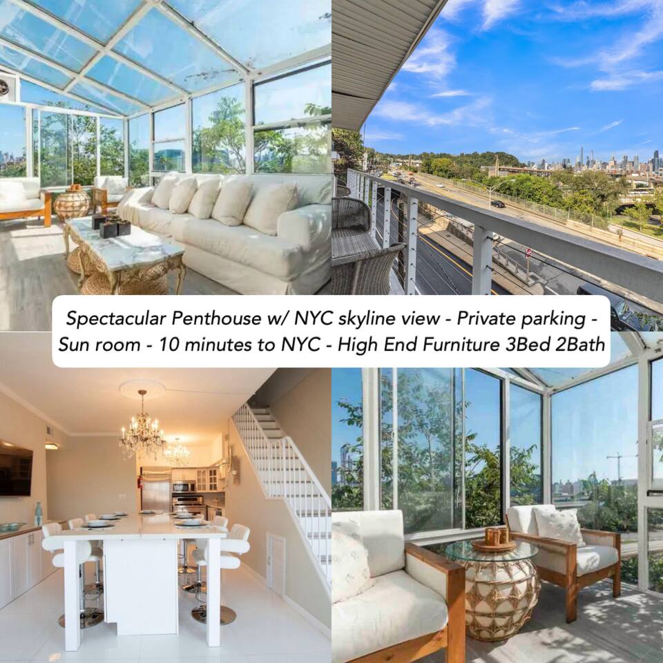 Spectacular Penthouse w/ NYC skyline view- Parking