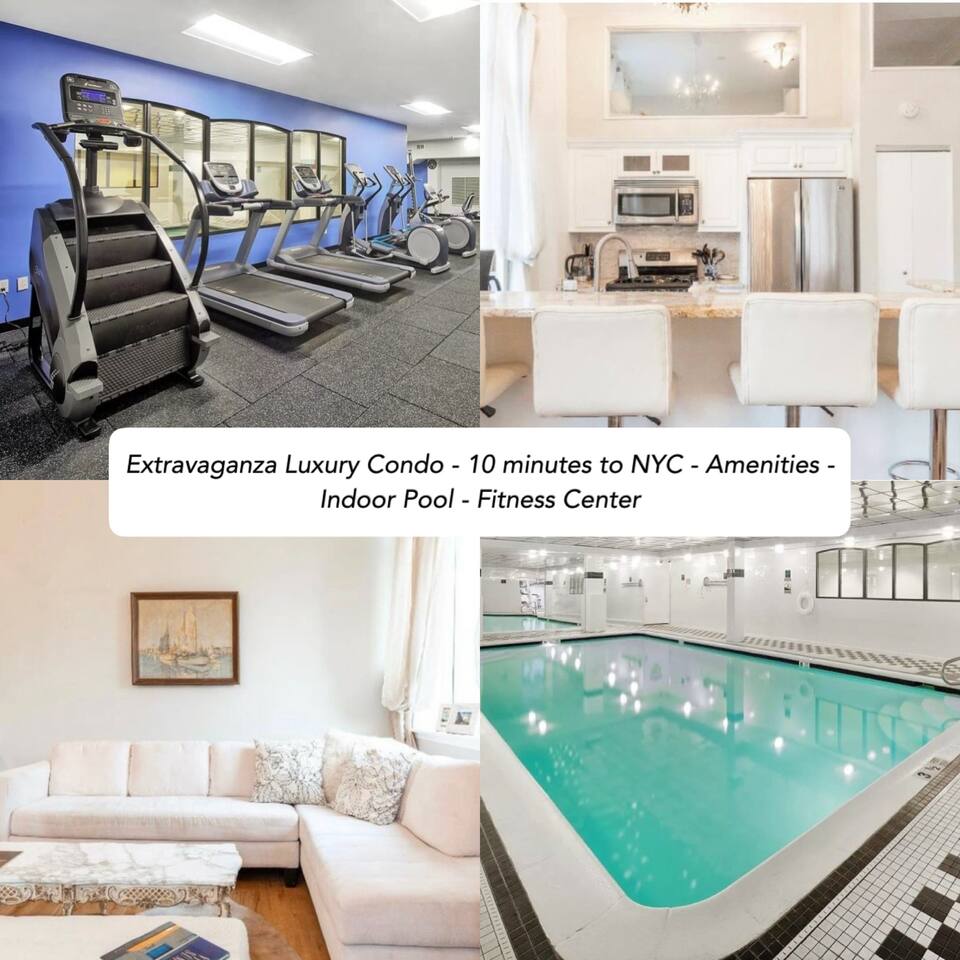 Extravaganza Condo 10 mins from NYC - W/ Amenities