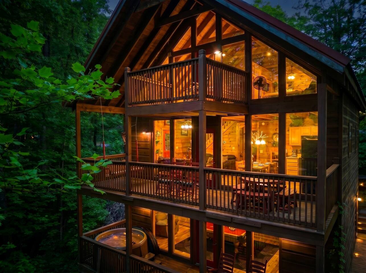 Smoky Mountain Family Retreat Hot Tub & Pool table