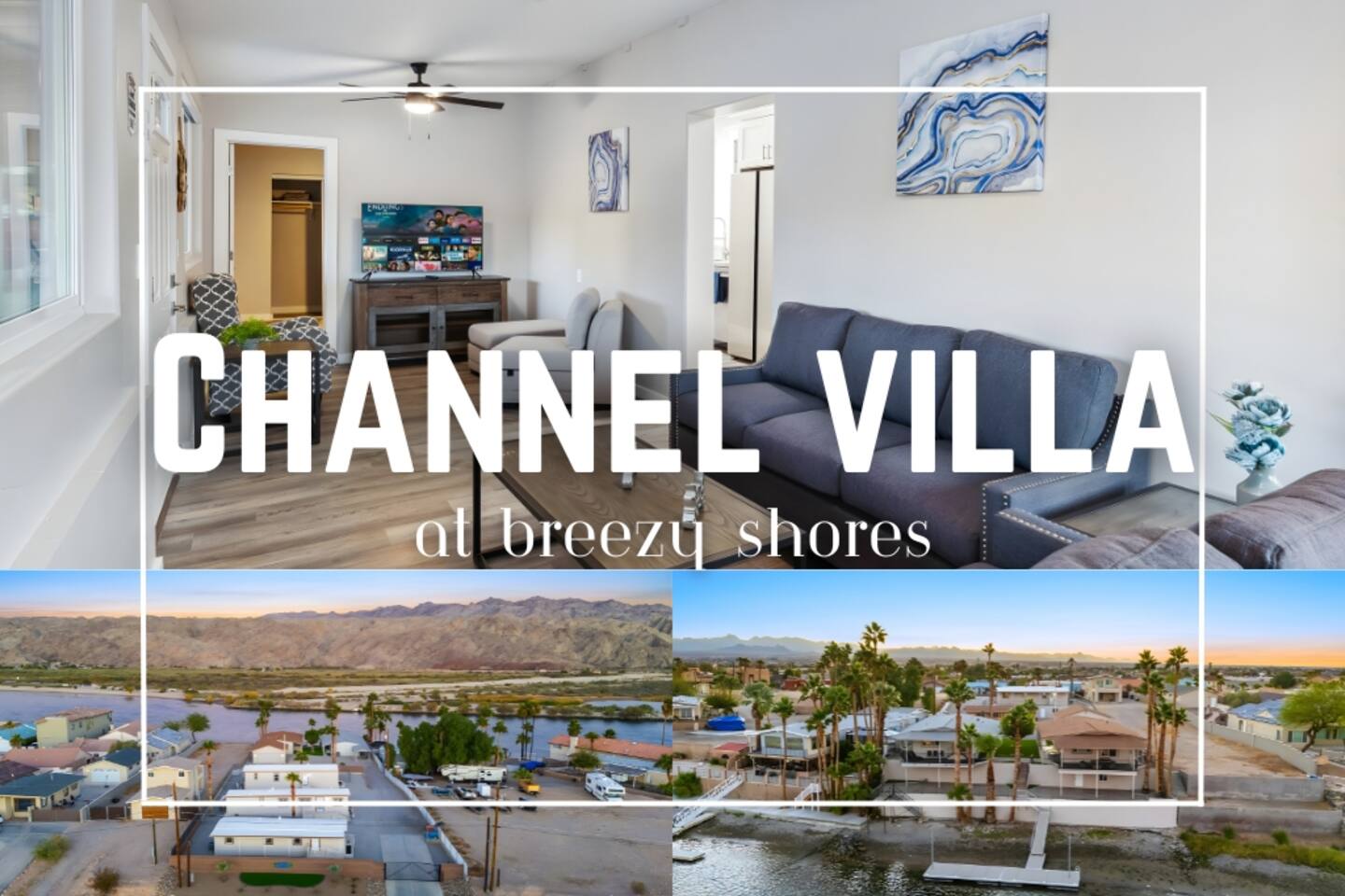 Channel Villa | 2bd 1ba | River Access | Game Room