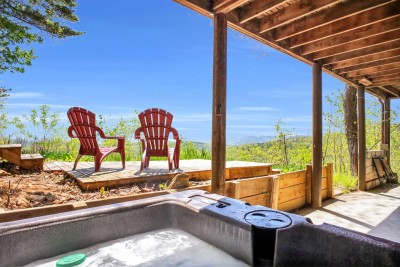 Private Cabin wLong Range Views, Hot Tub Fire Pit photo 3