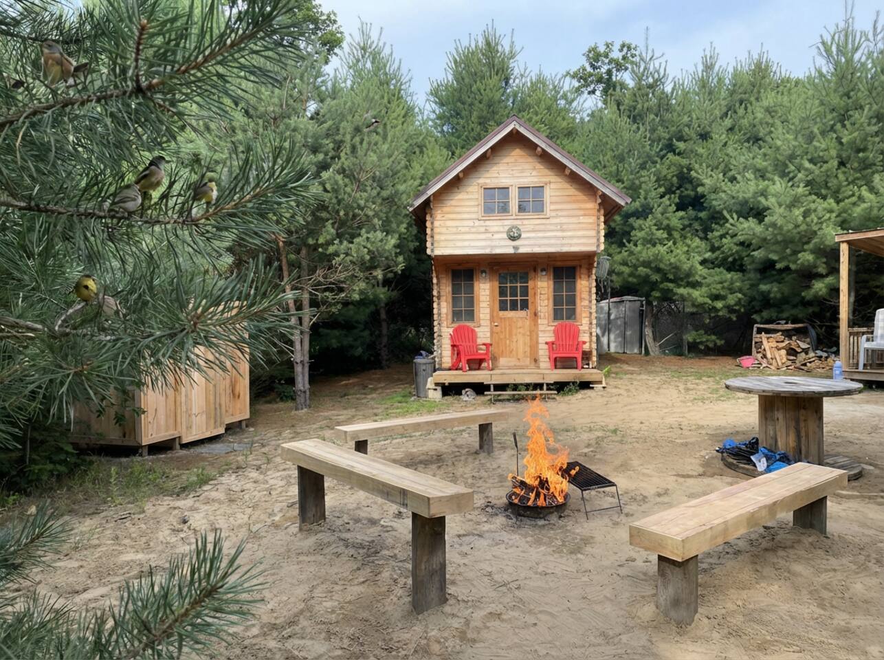 Forest Bunkie | Gazebo + Outdoor Shower + Wifi
