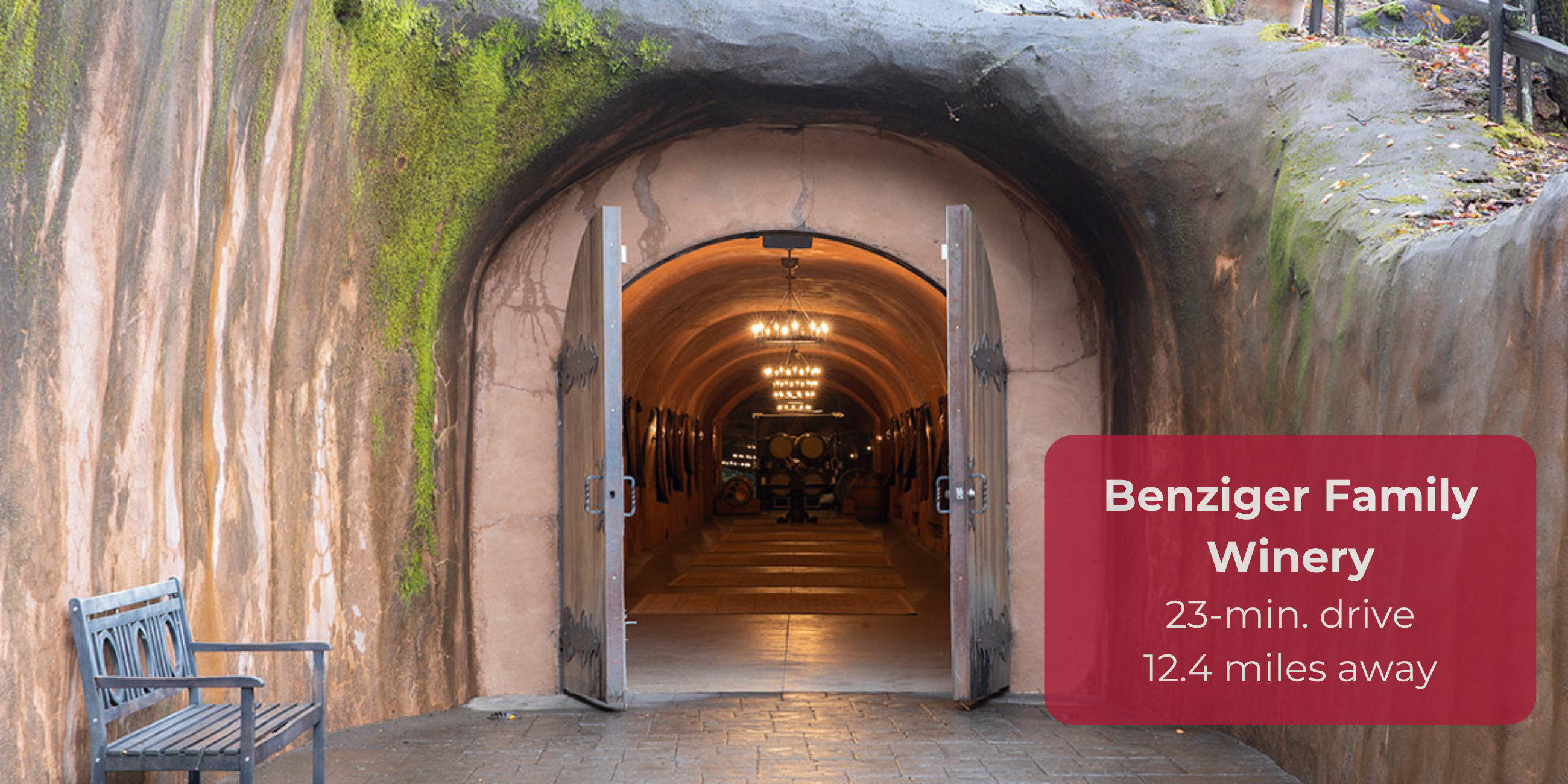 Nearby cave winery experience just 23 minutes away