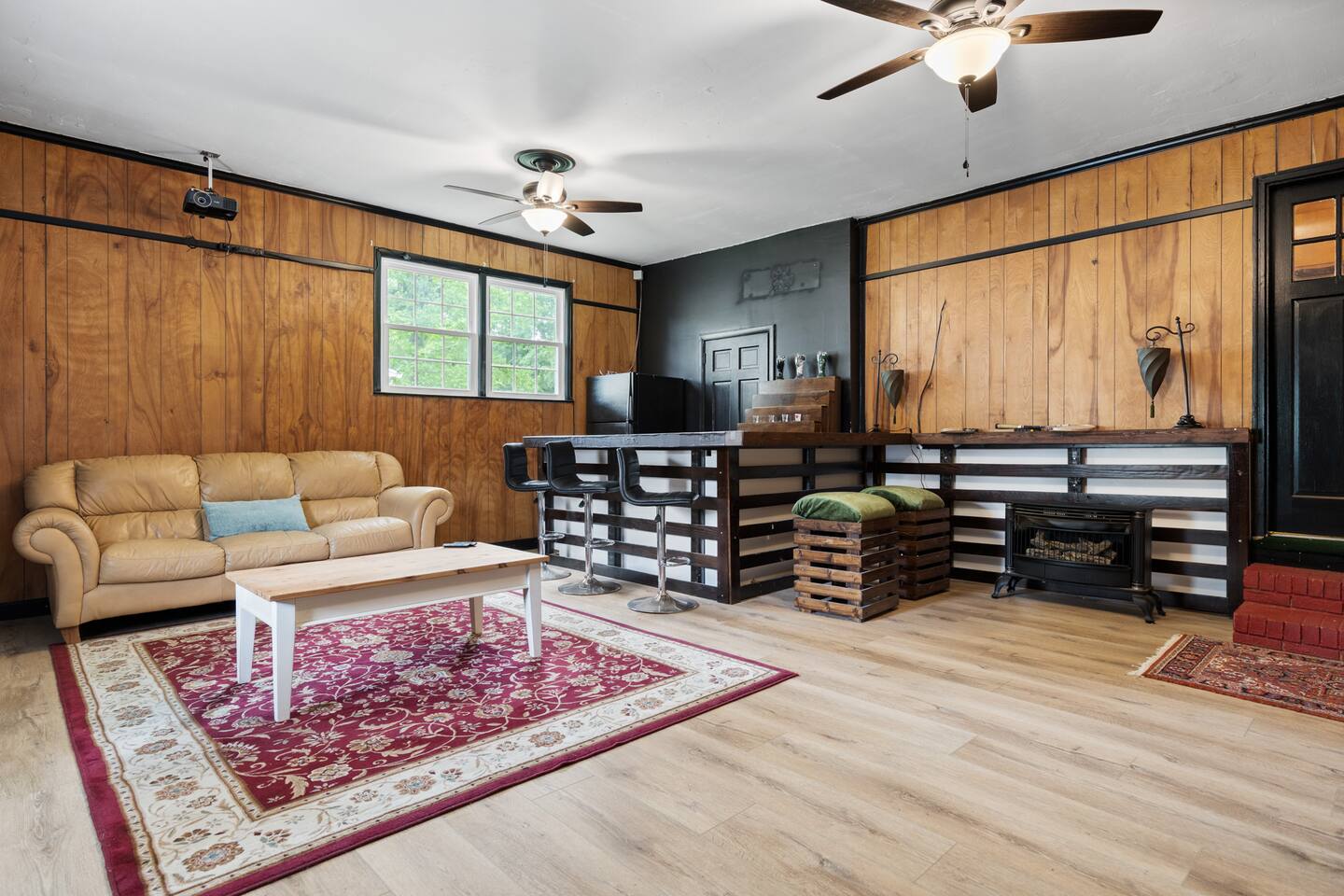 Theater Room + Bar | South Raleigh Retreat