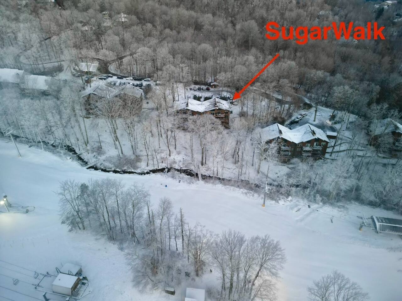 Slope-side access to Easy Street lift