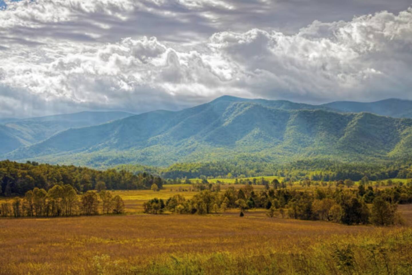 Cades Cove is an isolated valley in Great Smoky Mountains National Park. It is the single most popular destination for visitors to the park because of its well-preserved homesteads, scenic mountain views, and abundant display of wildlife.