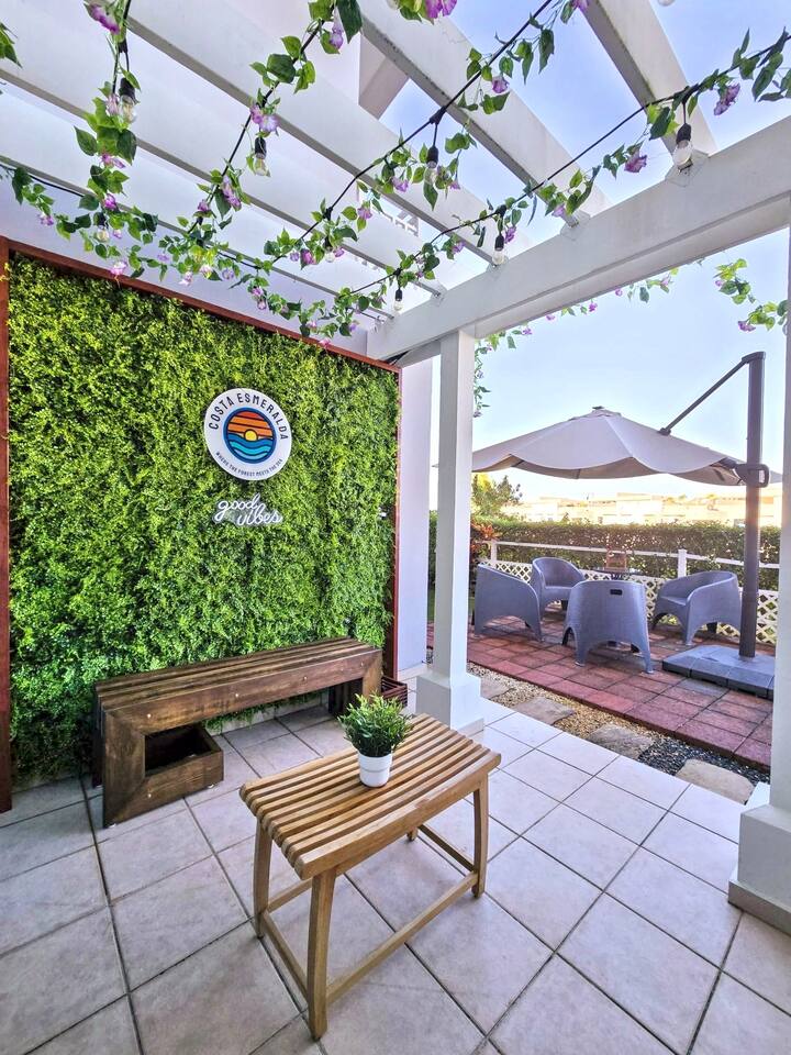 Private Tropical Patio | 3BR Near Beach | Sleeps 8