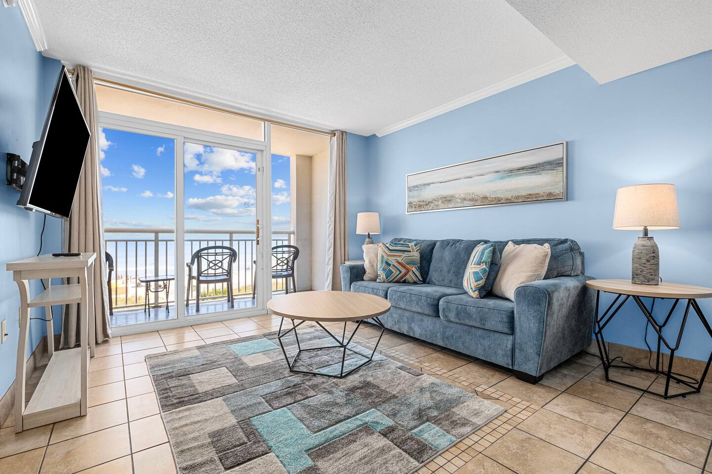 Oceanfront 2BR, Camelot by the Sea | Balcony Views