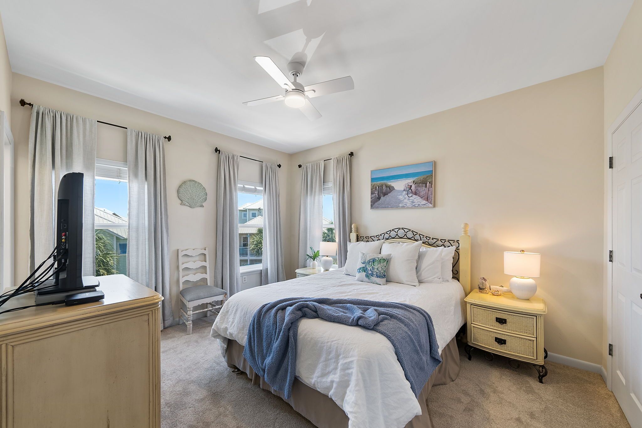 Queen bedroom located upstairs! Relax and unwind in this spacious room