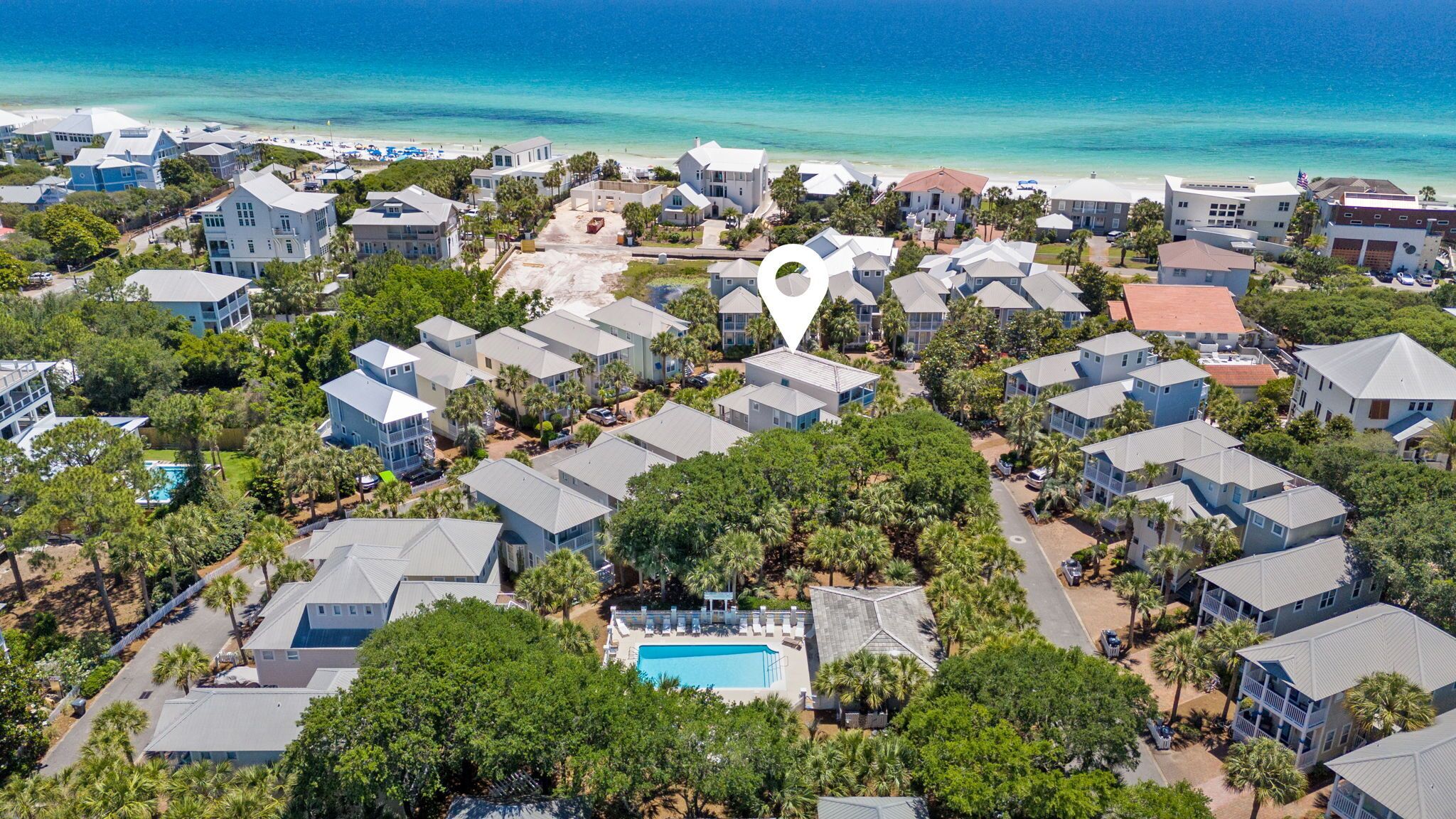 Just a short walk or bike ride to the beautiful white sands!
