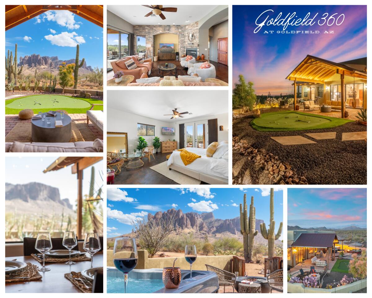 Hot Tub + Superstition Views | Mins to Canyon Lake
