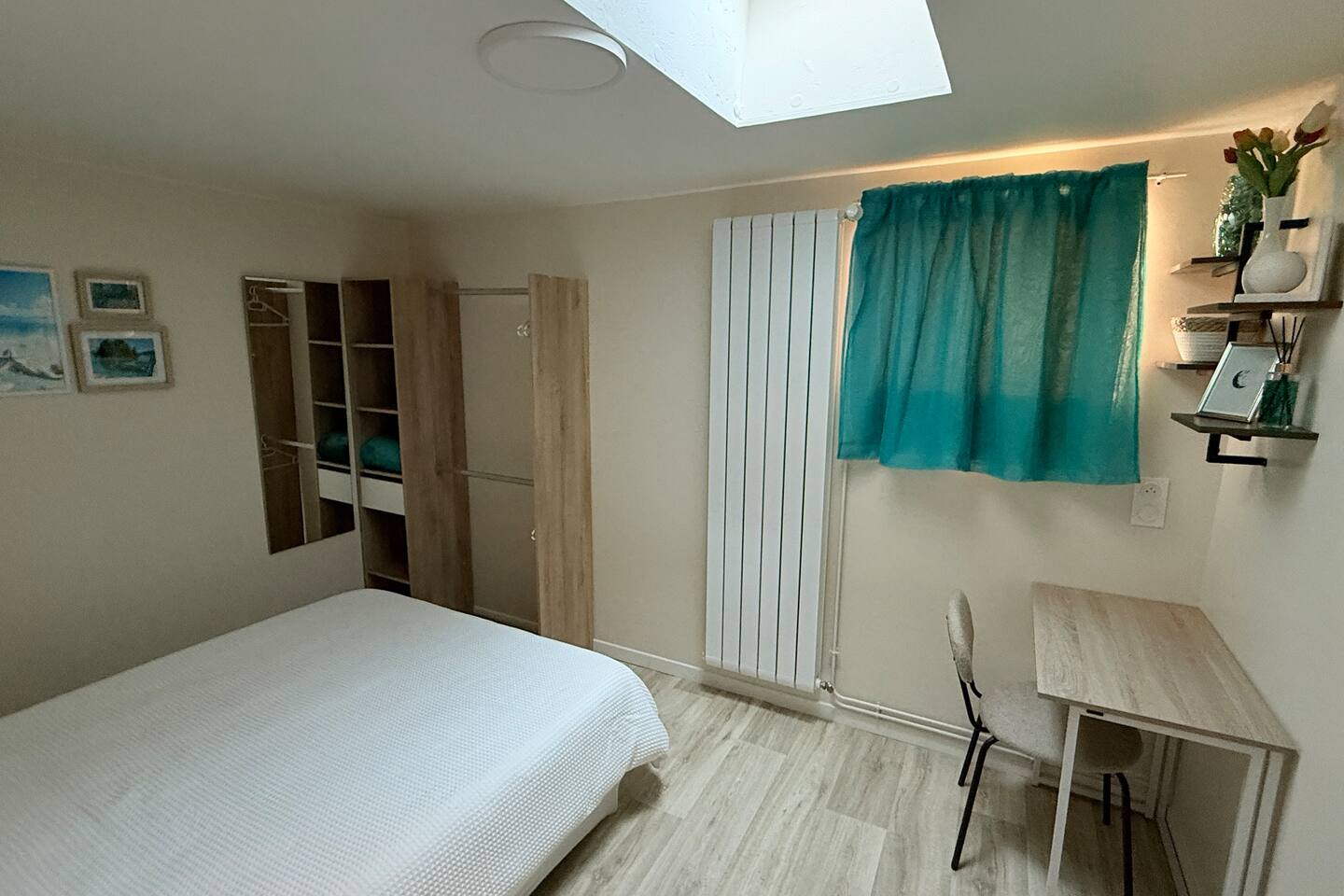 La sublime turquoise, chambre dans 1 appart entier