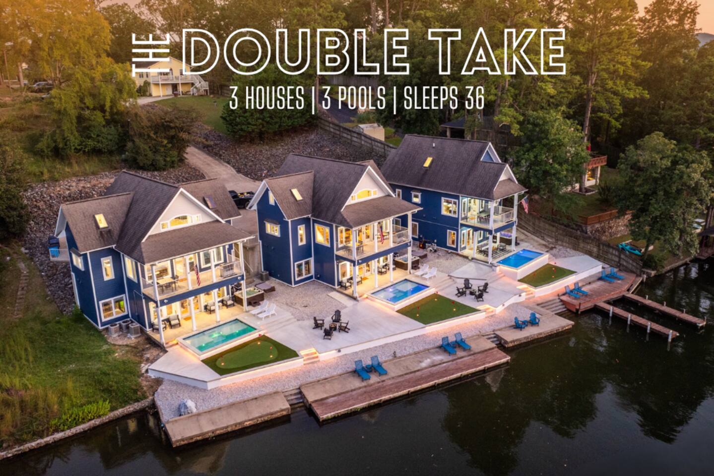 3 Lakefront Homes | Pools | Game Rooms | Sleeps 36