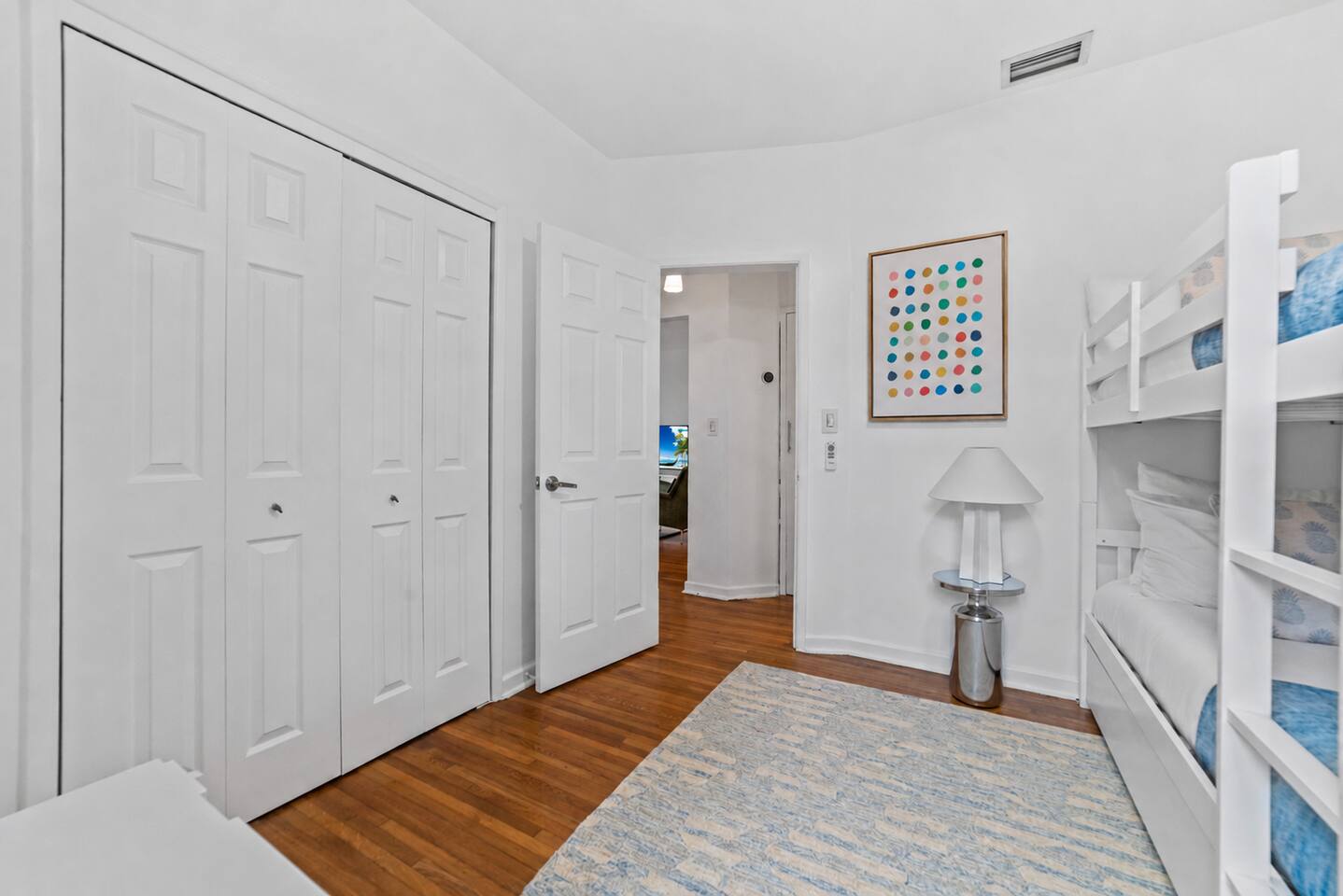 Perfect for hosting family and friends, this well-appointed bunk room offers plenty of space to rest and recharge.