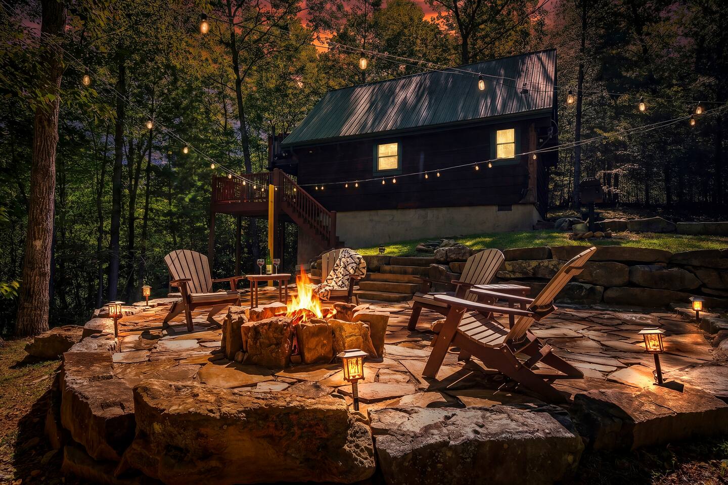 Cozy Couples Mountain Cabin w/ Hot Tub & Fire Pit