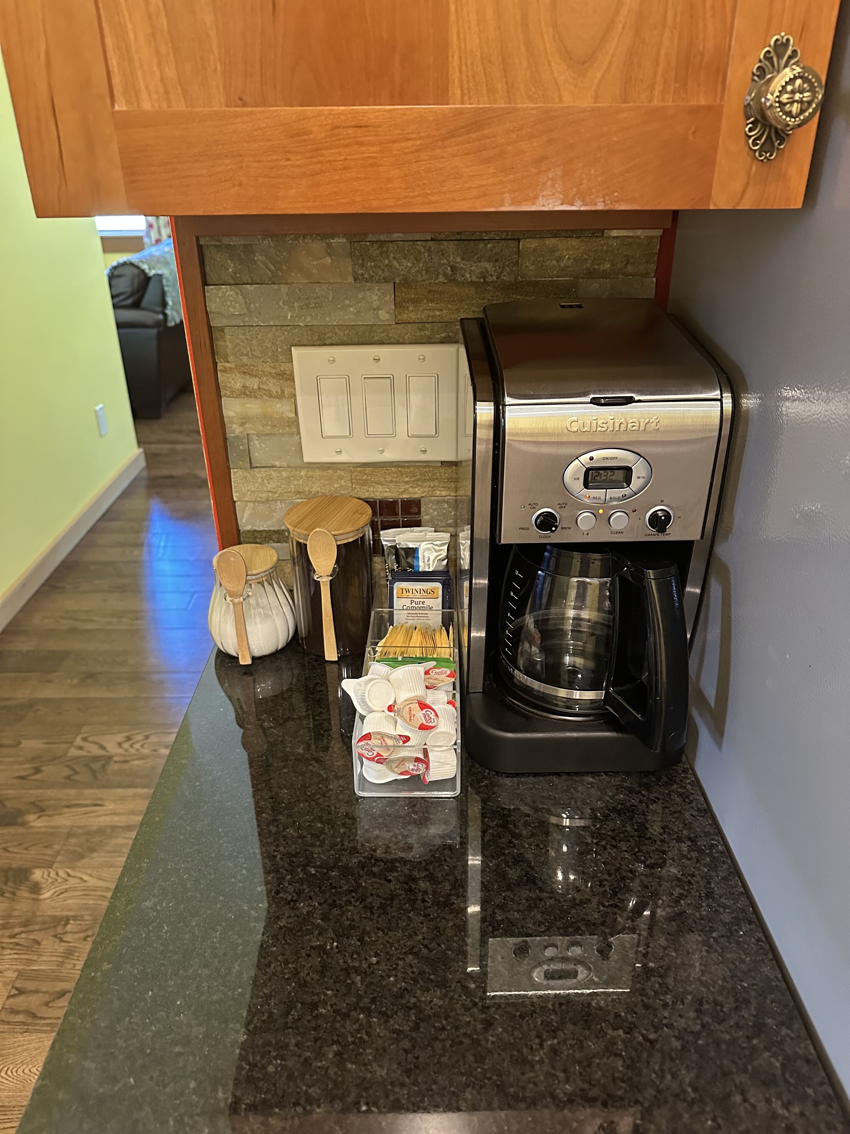 Coffee station with Starbucks coffee