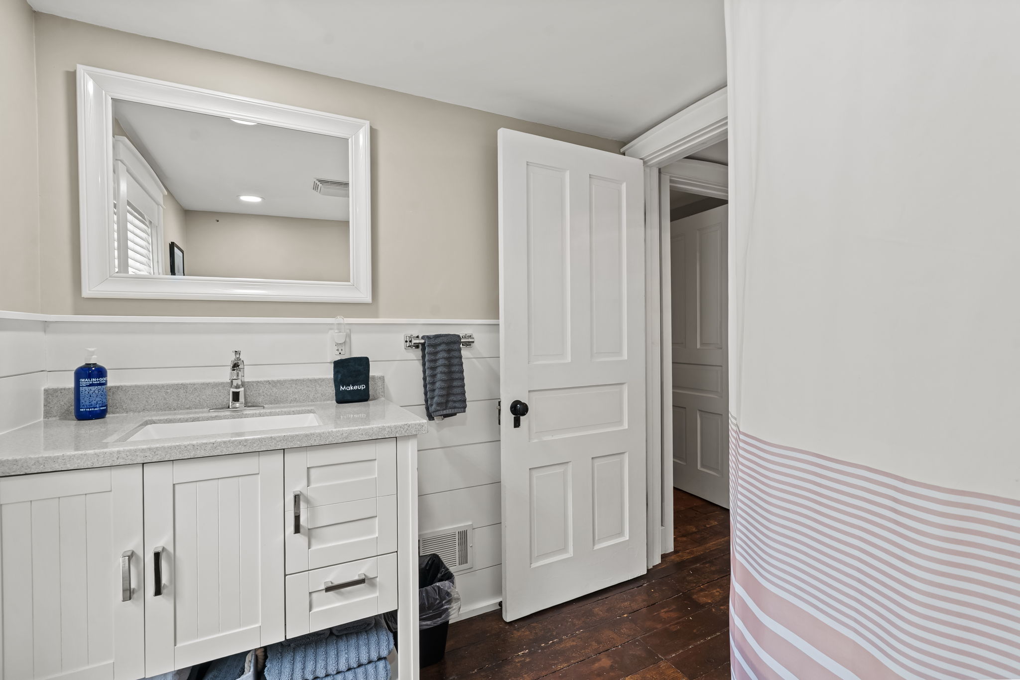 Bright, refreshed bathroom with stylish vanity and clean modern finishes
