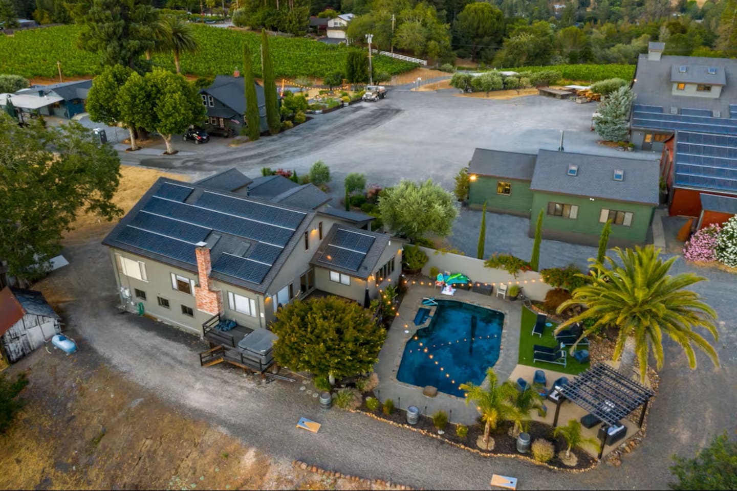 Share a peaceful walk with loved ones through rows of grapevines, breathe in the fresh air, and experience the beauty of this authentic wine country ranch.