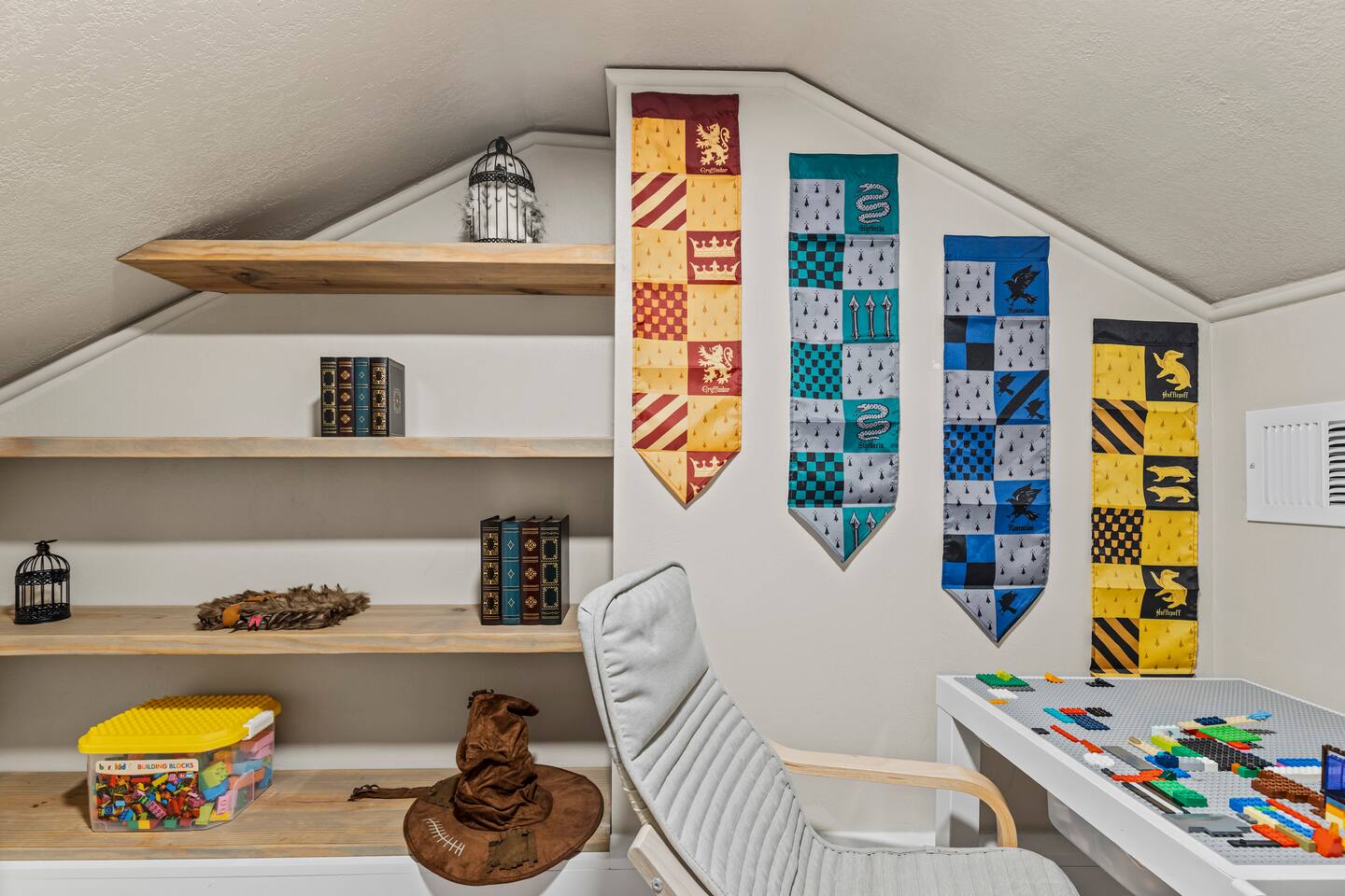 Secret attic playroom